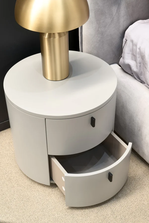 Bedside Table - Matte Beige